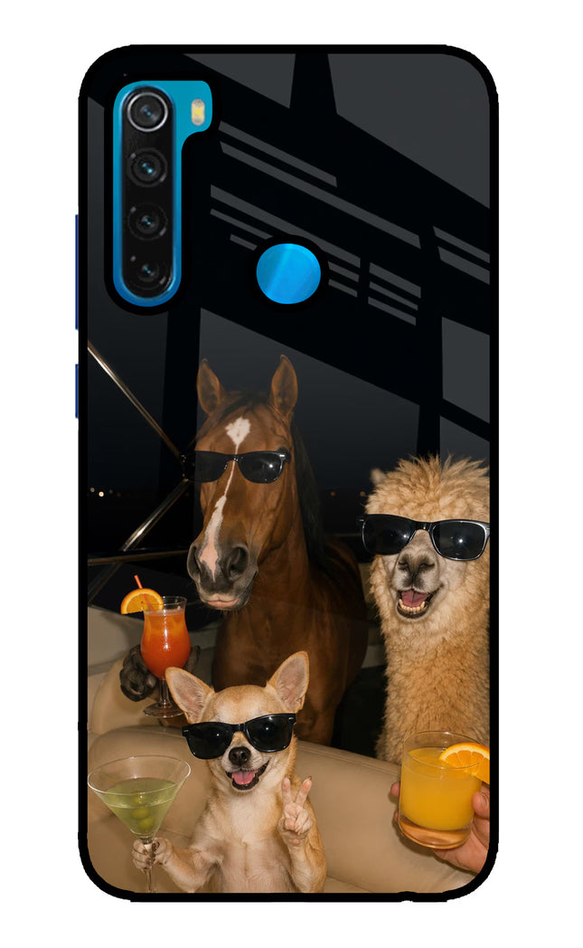 Party Squad Redmi Note 8 Glass Case
