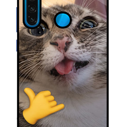 Silly Cat Call Redmi Note 8 Glass Case
