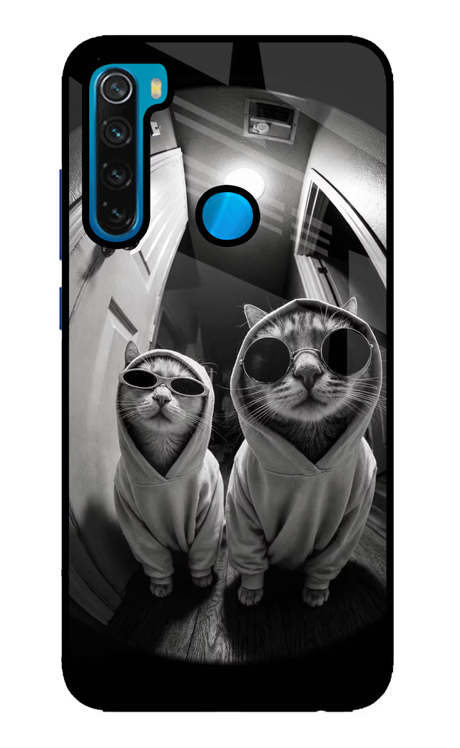 Hood Cats Redmi Note 8 Glass Case