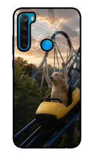 Rollercoaster Dog Redmi Note 8 Glass Case