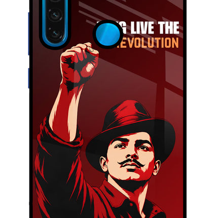 Bhagat Singh Revolution Redmi Note 8 Glass Case