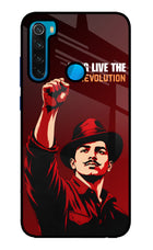 Bhagat Singh Revolution Redmi Note 8 Glass Case