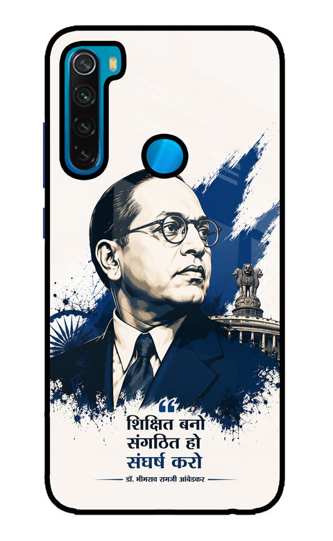Bhagat Singh Trio Redmi Note 8 Glass Case