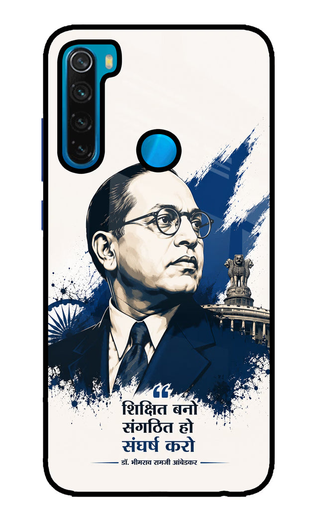Bhagat Singh Trio Redmi Note 8 Glass Case