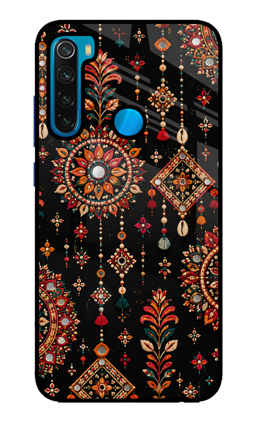 Boho Noir Redmi Note 8 Back Cover, Glass case