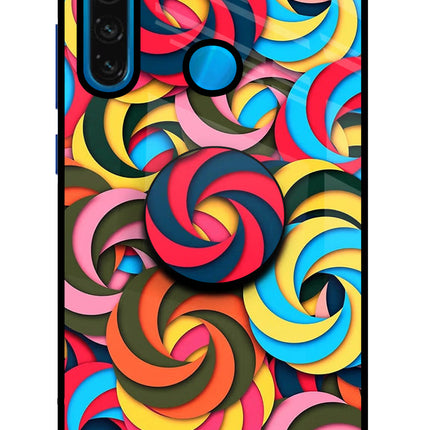 Spiral Pattern Redmi Note 8 Pop Case by Casekaro