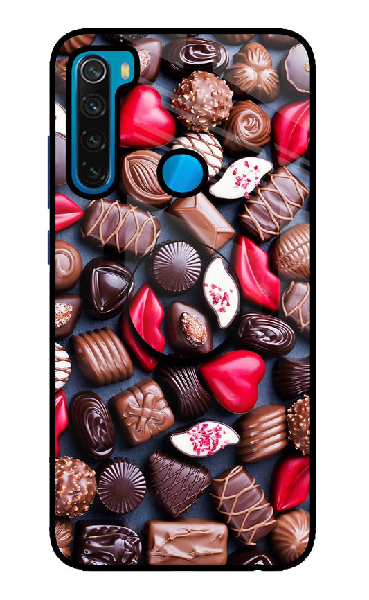 Chocolates Redmi Note 8 Glass Case
