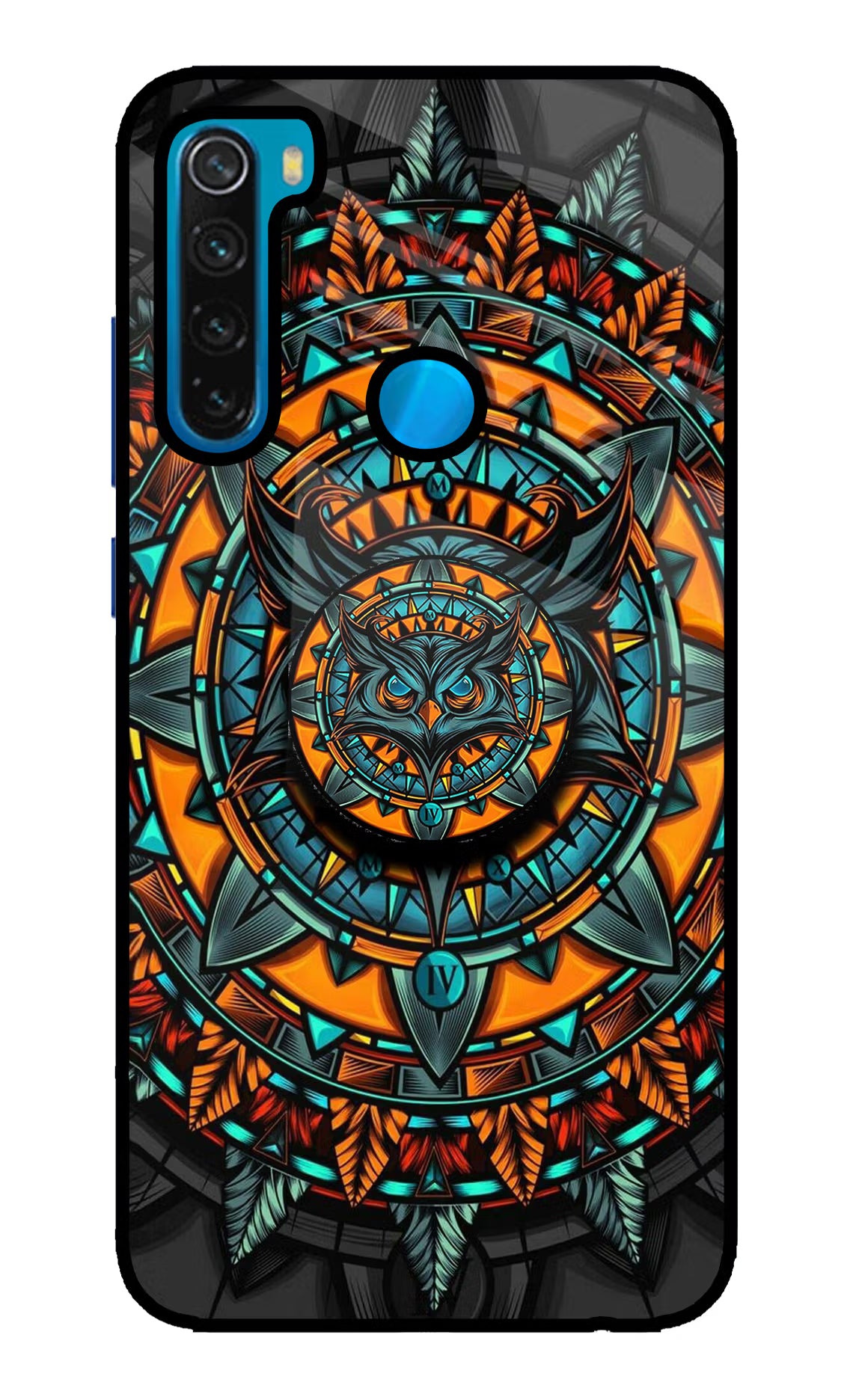 Angry Owl Redmi Note 8 Glass Case