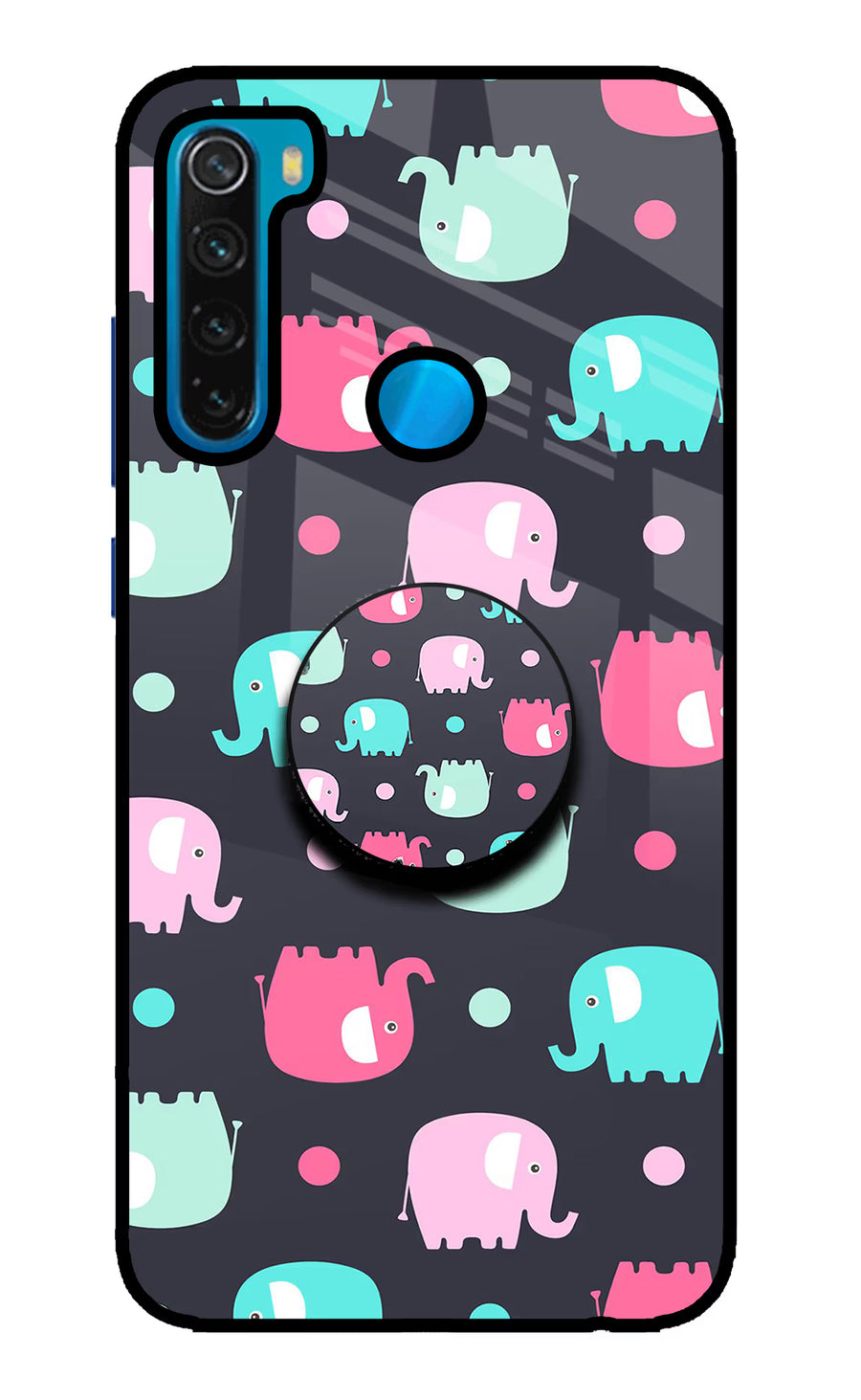 Baby Elephants Redmi Note 8 Pop Case, Glass case