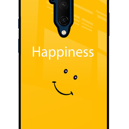 Happiness With Smiley Oneplus 7T Pro Glass Case