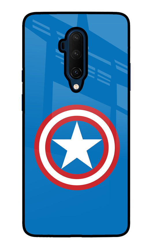 Captain America Logo Oneplus 7T Pro Glass Case