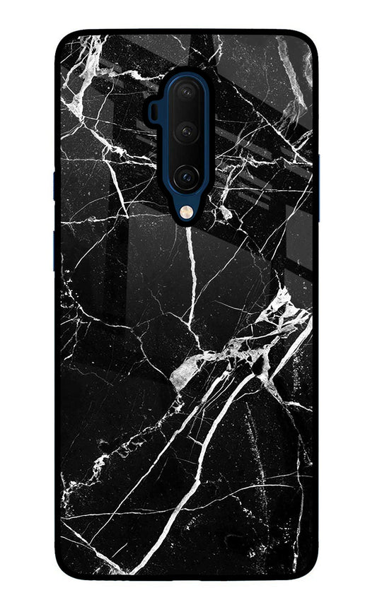 Black Marble Pattern Oneplus 7T Pro Glass Case