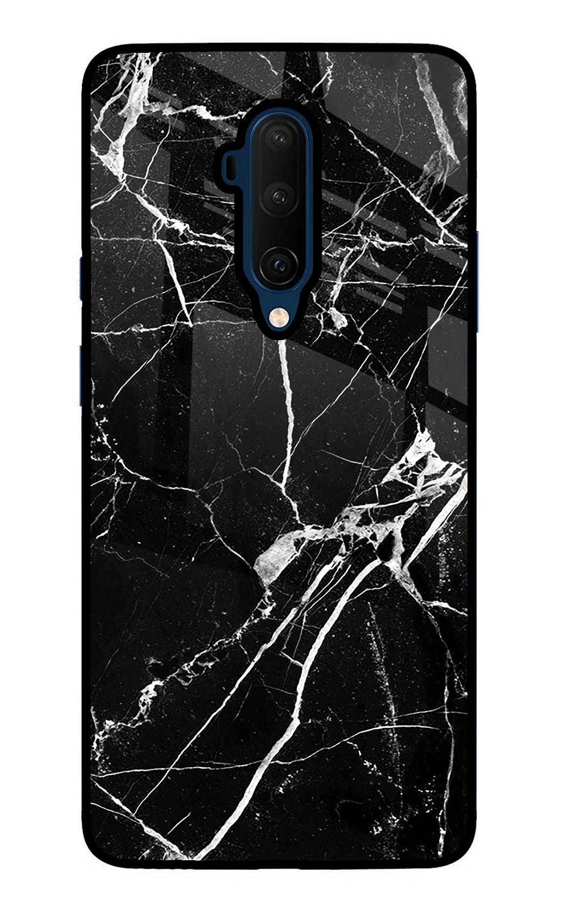 Black Marble Pattern Oneplus 7T Pro Back Cover