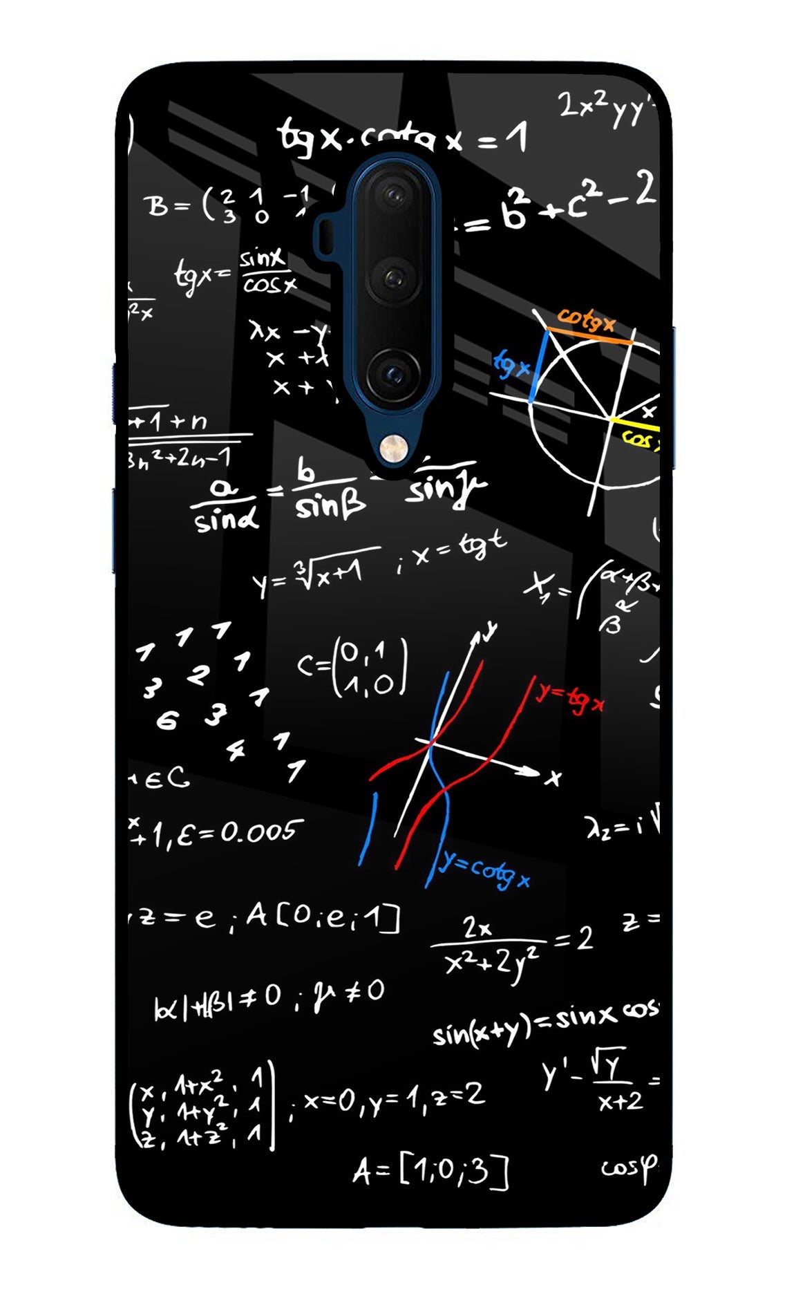 Mathematics Formula Oneplus 7T Pro Glass Case