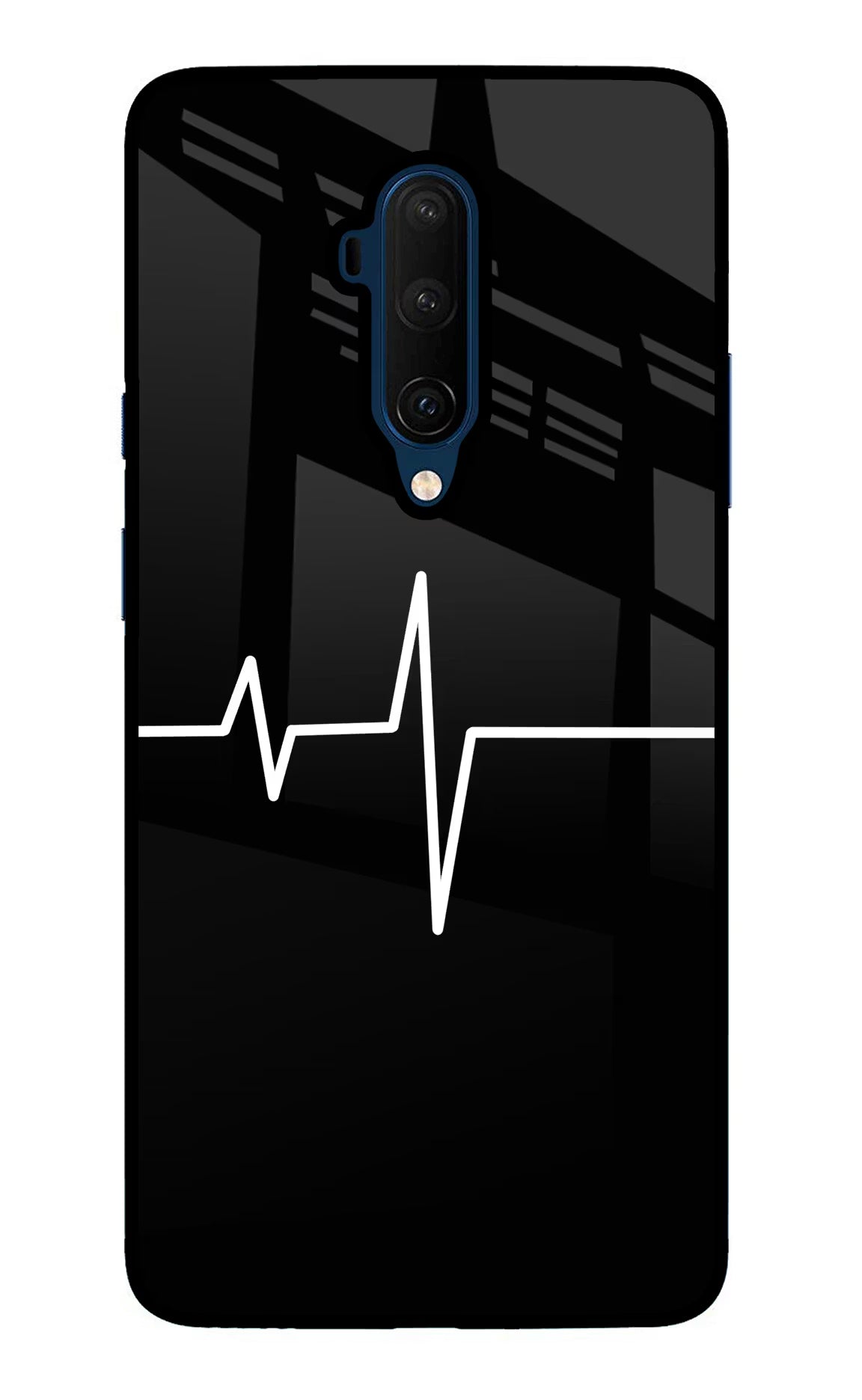 Heart Beats Oneplus 7T Pro Glass Case Back Cover by Casekaro