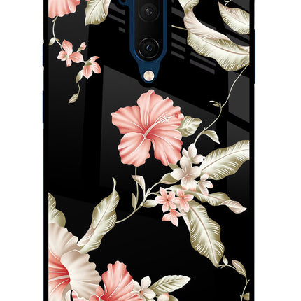 Flowers Oneplus 7T Pro Glass Case