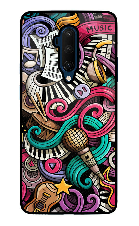 Music Abstract Oneplus 7T Pro Glass Case