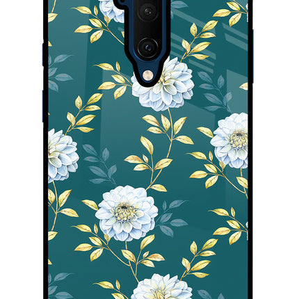 Flowers Oneplus 7T Pro Glass Case