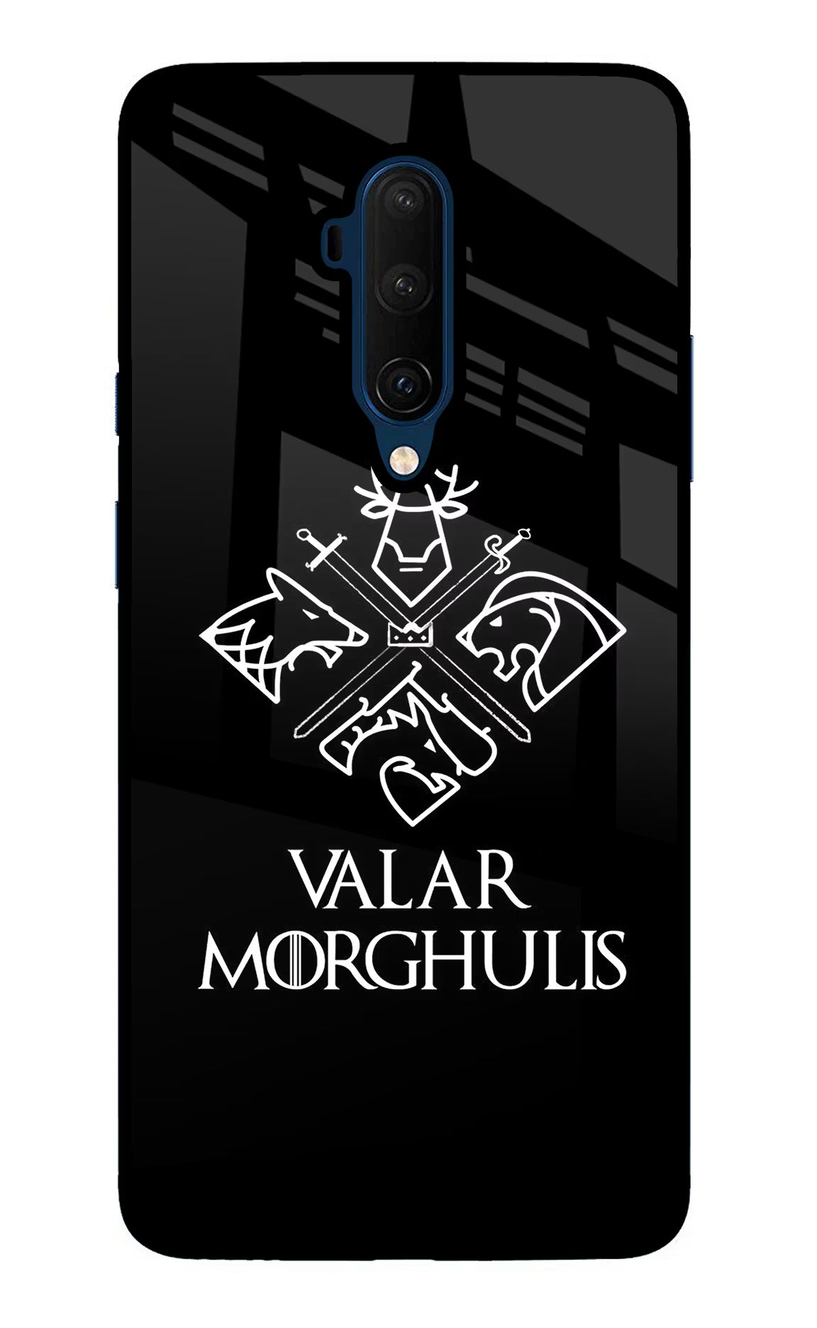 Valar Morghulis | Game Of Thrones Oneplus 7T Pro Glass Case Back Cover by Casekaro