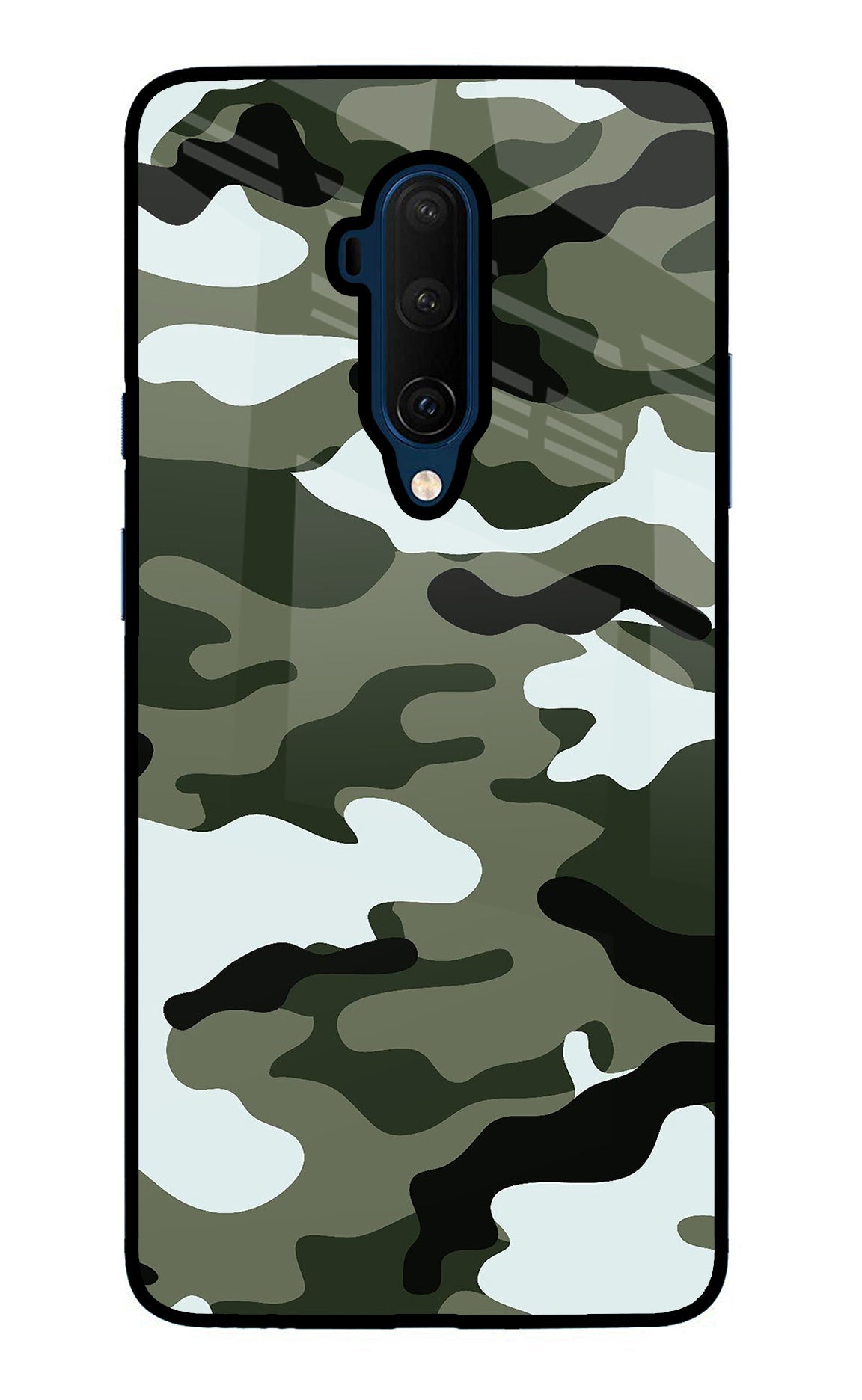 Camouflage Oneplus 7T Pro Glass Case