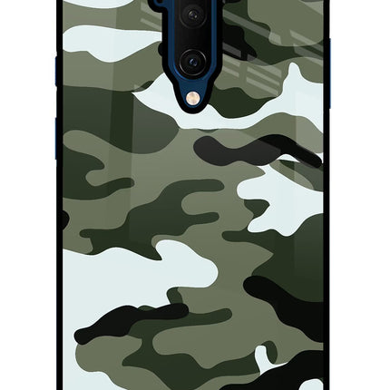 Camouflage Oneplus 7T Pro Glass Case