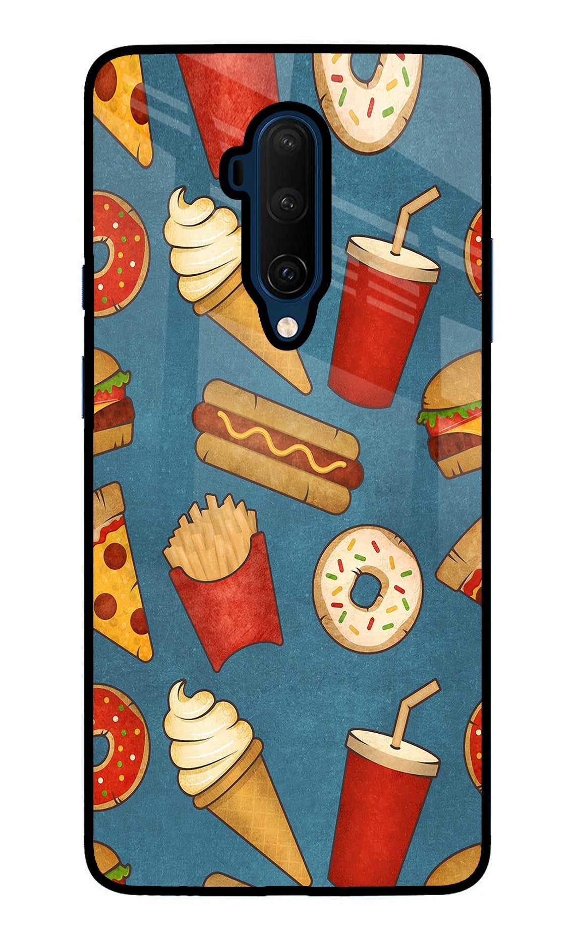 Foodie Oneplus 7T Pro Glass Case