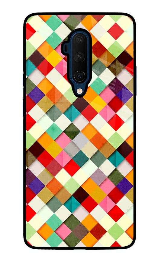 Geometric Abstract Colorful Oneplus 7T Pro Glass Case