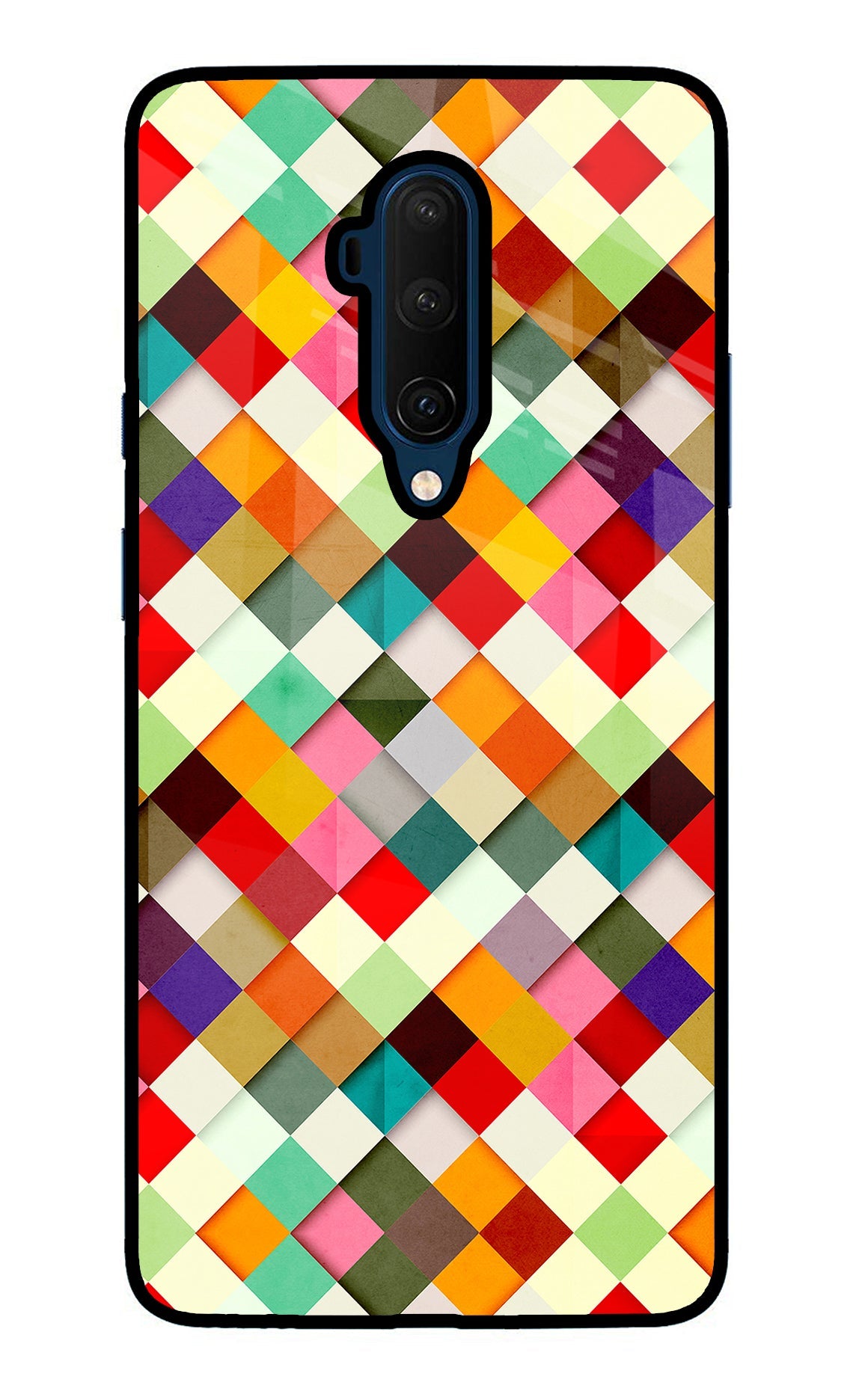 Geometric Abstract Colorful Oneplus 7T Pro Back Cover