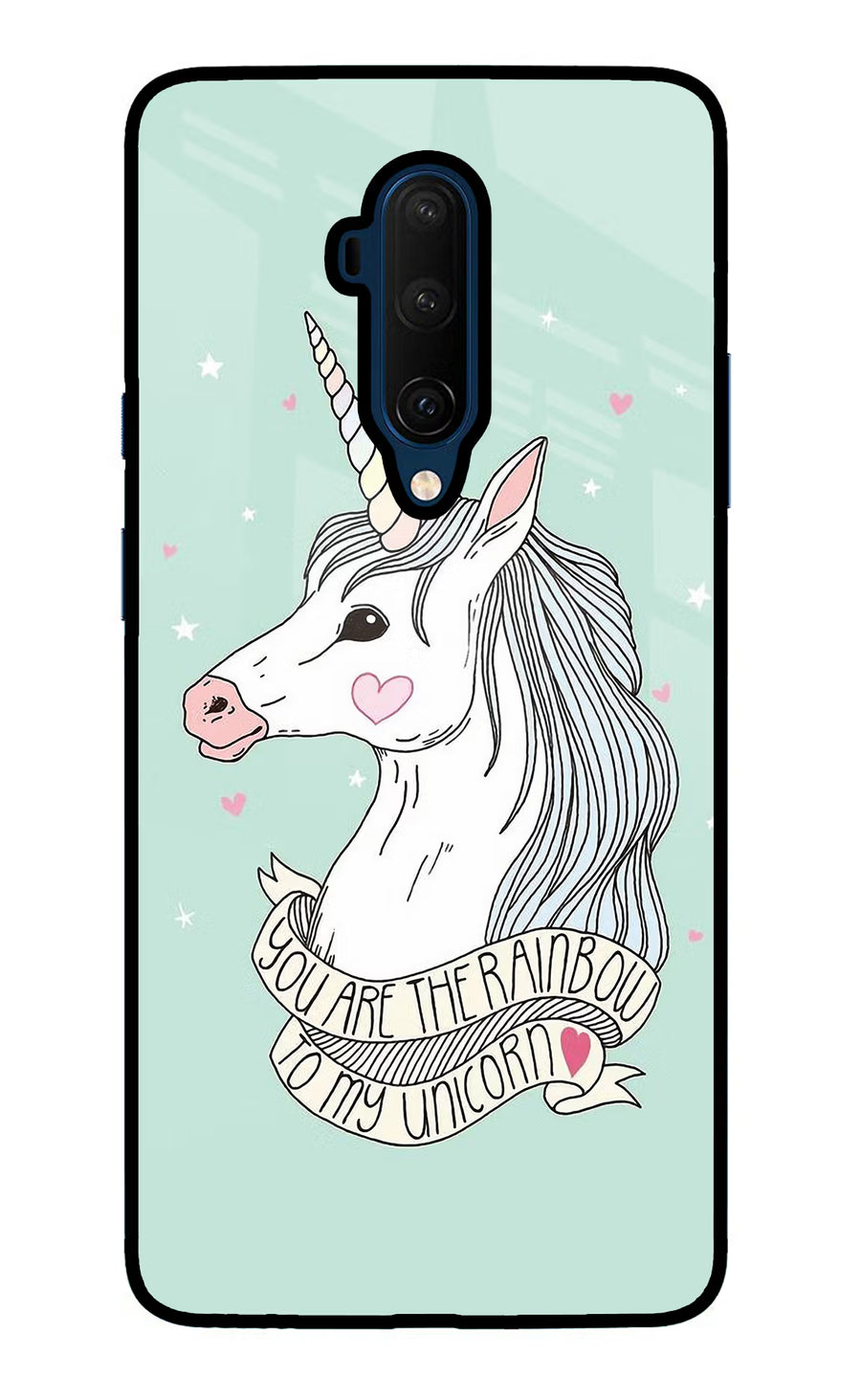 Unicorn Wallpaper Oneplus 7T Pro Back Cover, Glass case