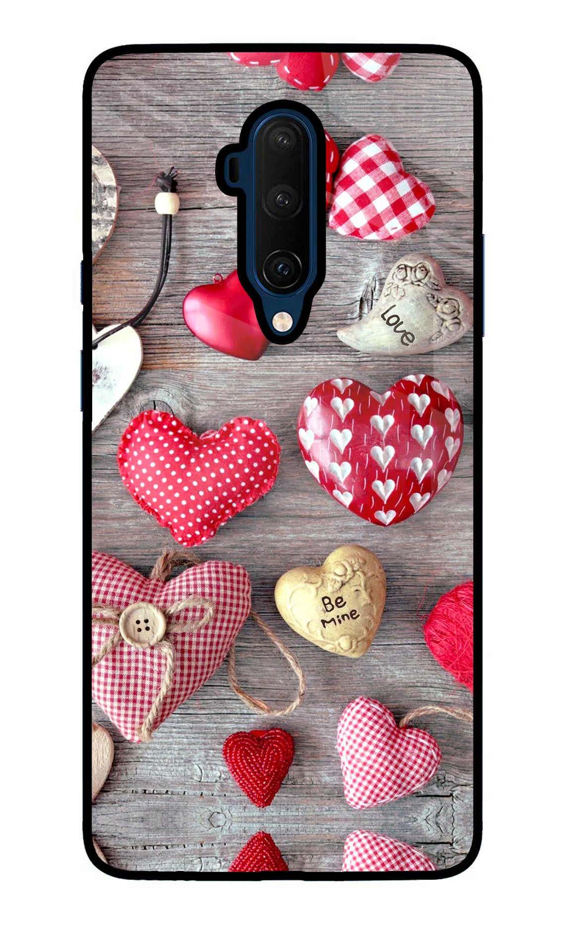 Love Wallpaper Oneplus 7T Pro Glass Case Back Cover by Casekaro