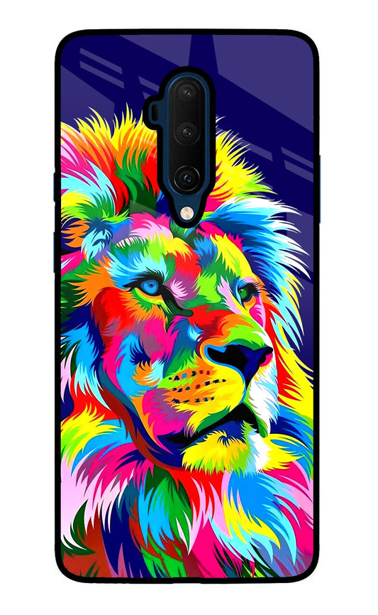 Vector Art Lion Oneplus 7T Pro Glass Case