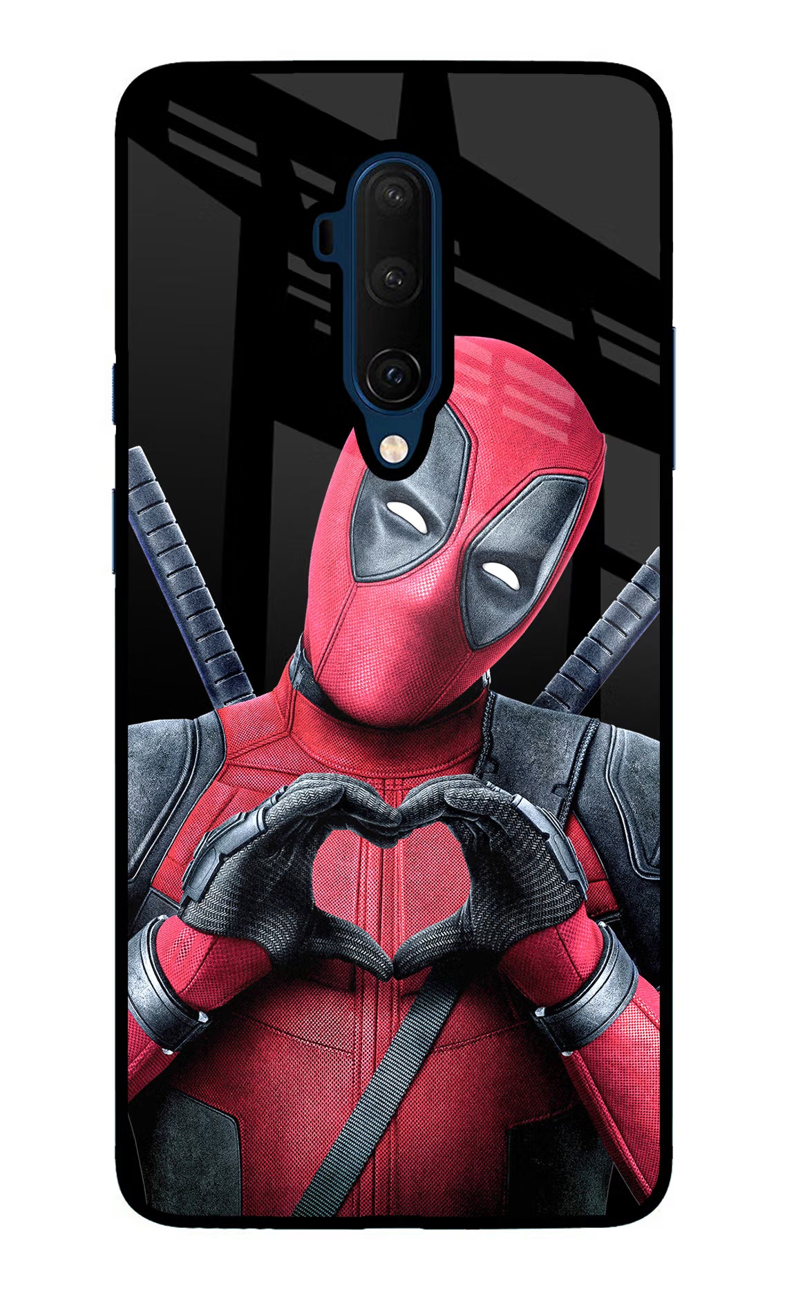 Deadpool Oneplus 7T Pro Glass Case Back Cover by Casekaro