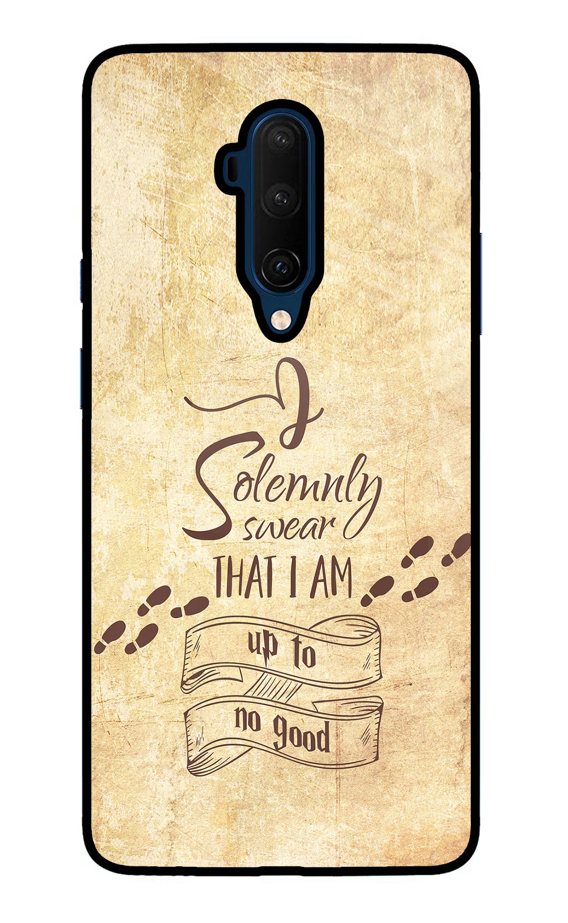 I Solemnly swear that i up to no good Oneplus 7T Pro Glass Case Back Cover by Casekaro