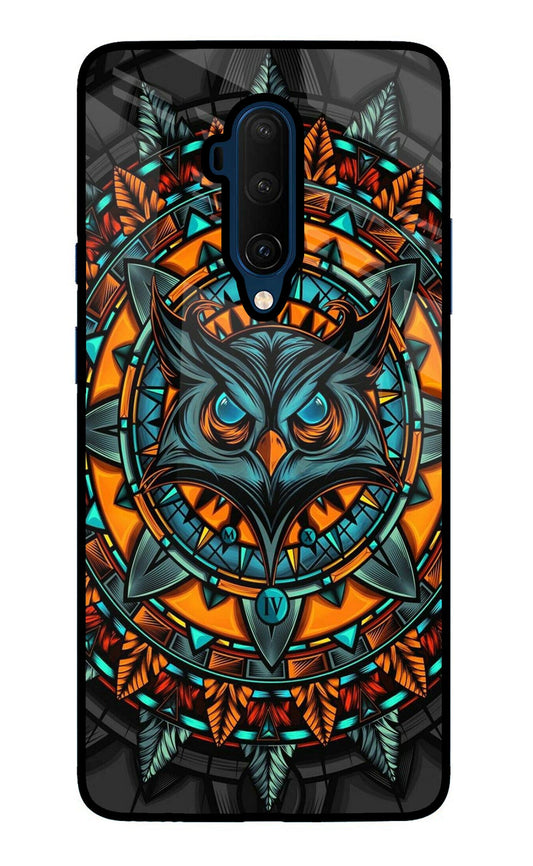 Angry Owl Art Oneplus 7T Pro Glass Case