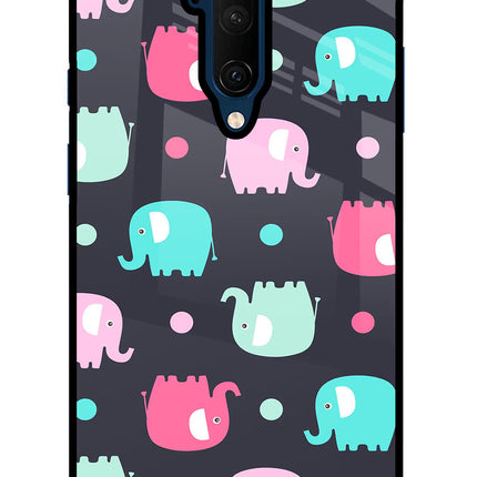Elephants Oneplus 7T Pro Glass Case