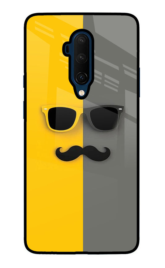 Sunglasses with Mustache Oneplus 7T Pro Glass Case