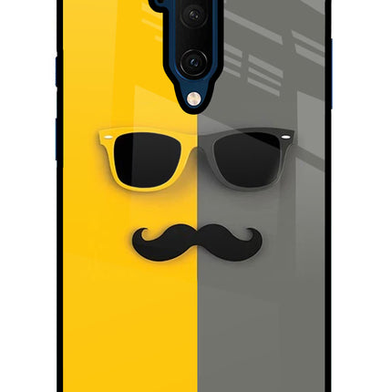 Sunglasses with Mustache Oneplus 7T Pro Glass Case