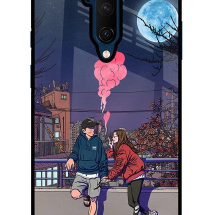 Chilling Couple Oneplus 7T Pro Glass Case