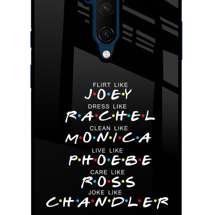 FRIENDS Character Oneplus 7T Pro Glass Case