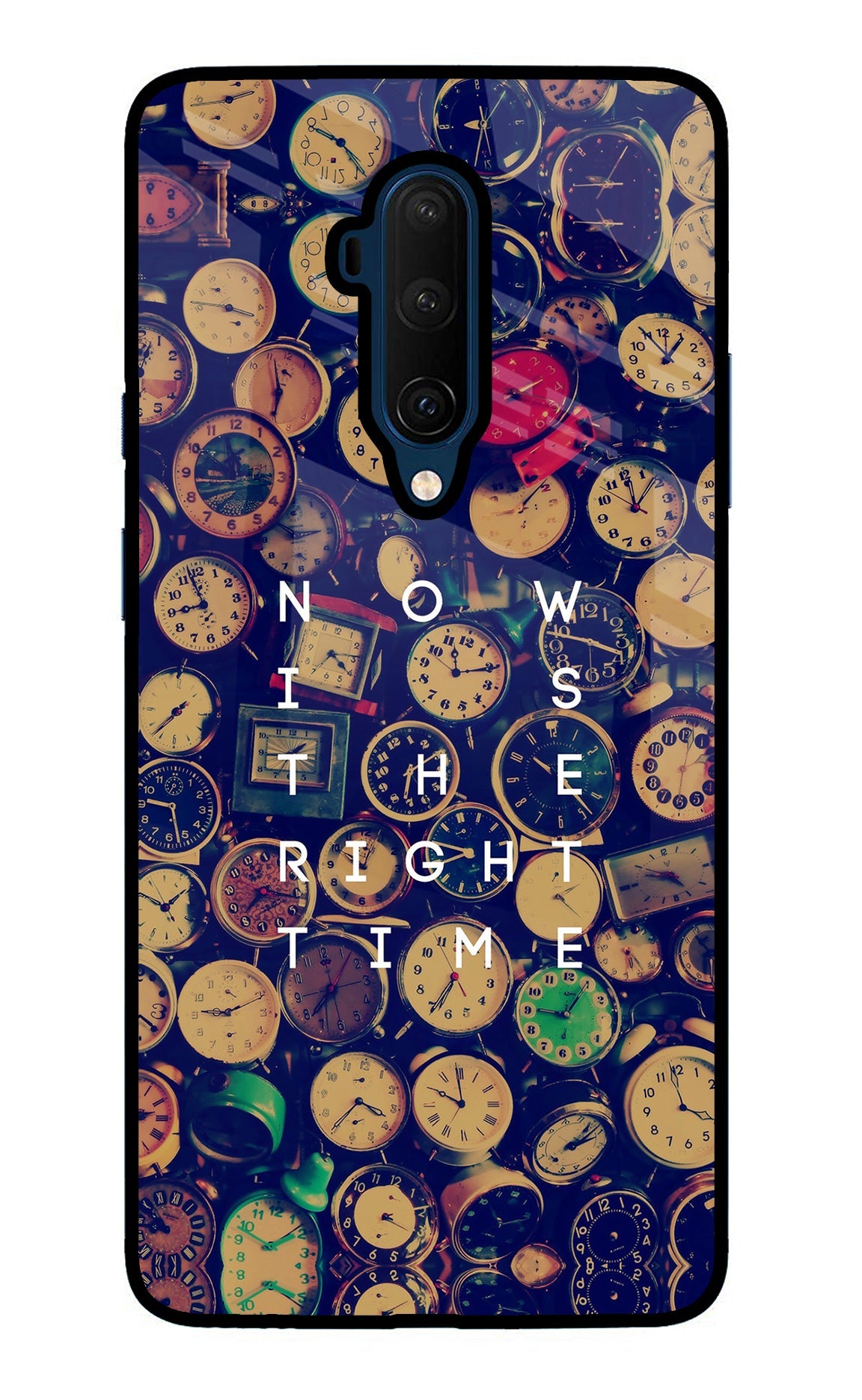 Now is the Right Time Quote Oneplus 7T Pro Glass Case