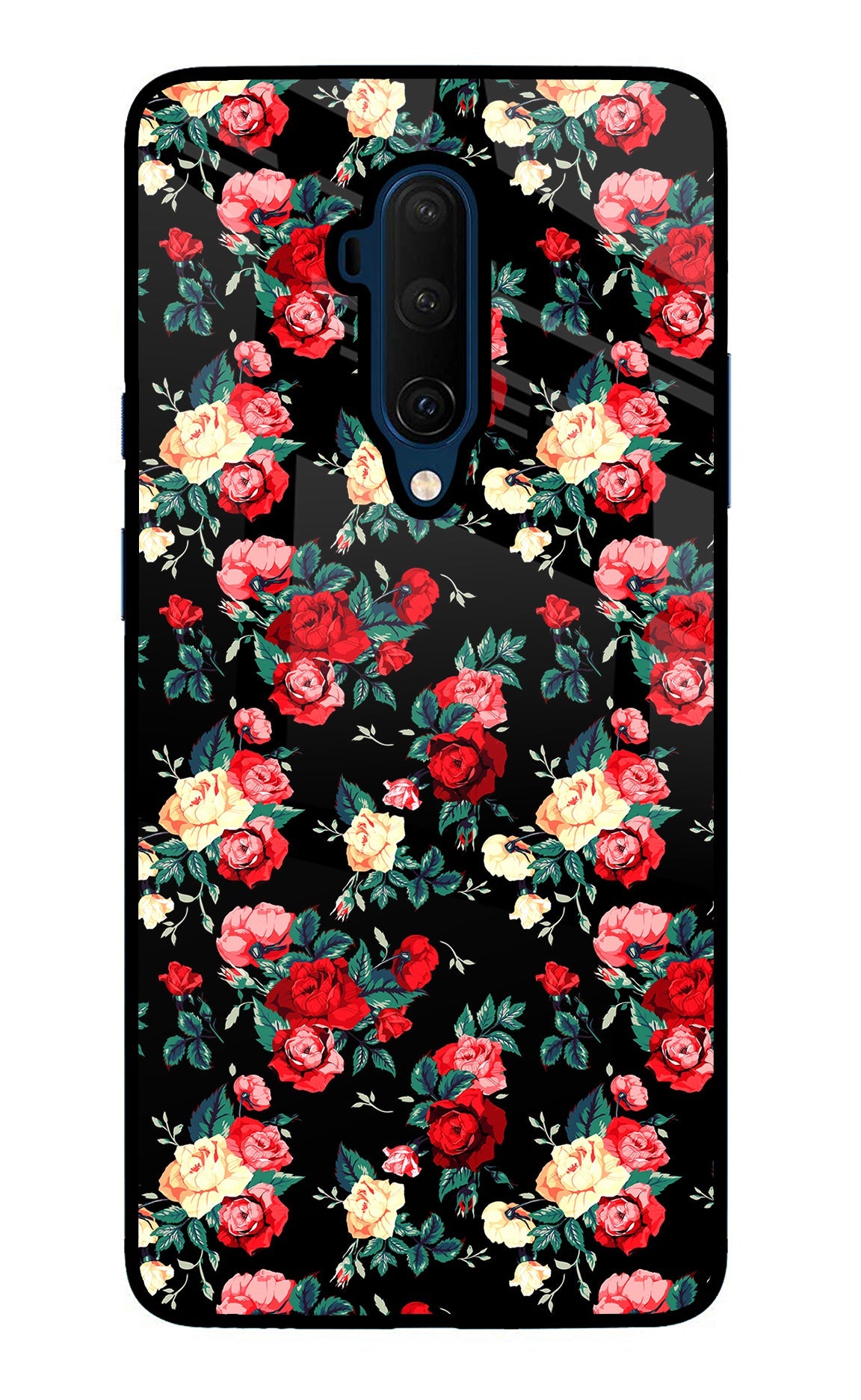 Rose Pattern Oneplus 7T Pro Back Cover