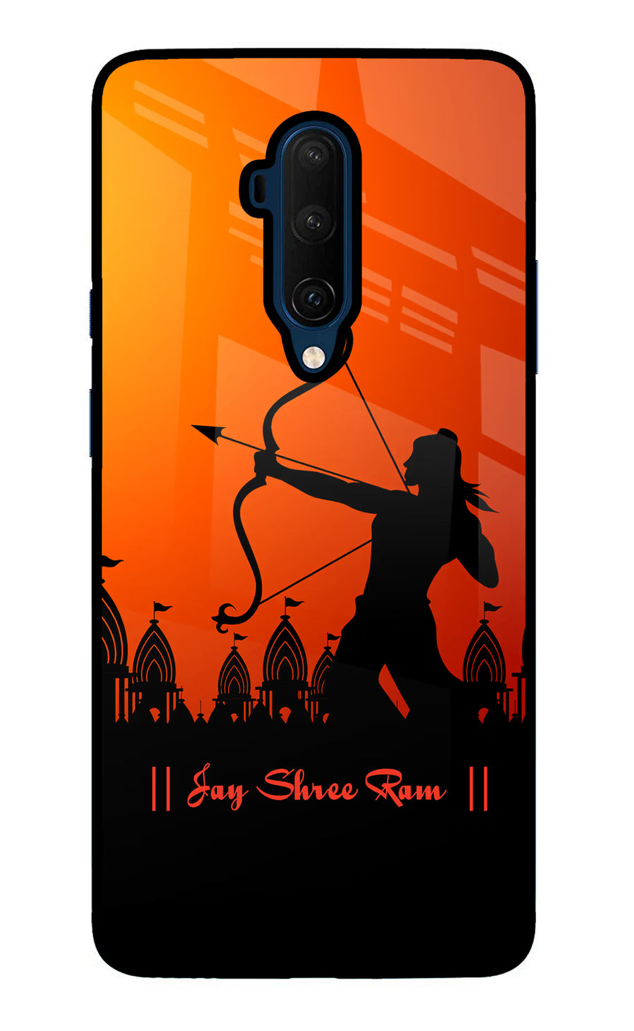 Lord Ram - 4 Oneplus 7T Pro Back Cover, Glass case