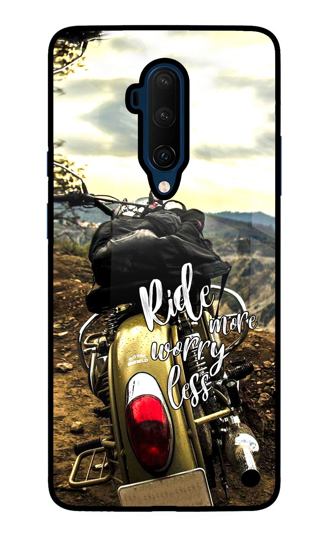 Ride More Worry Less Oneplus 7T Pro Glass Case