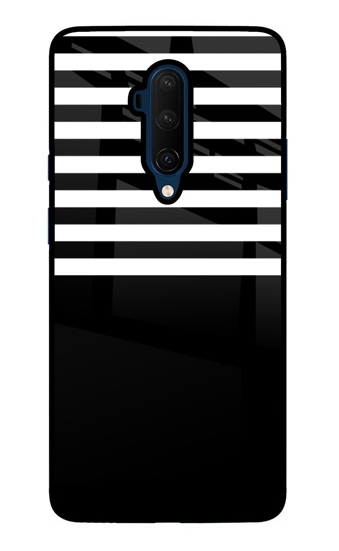 Black and White Print Oneplus 7T Pro Glass Case