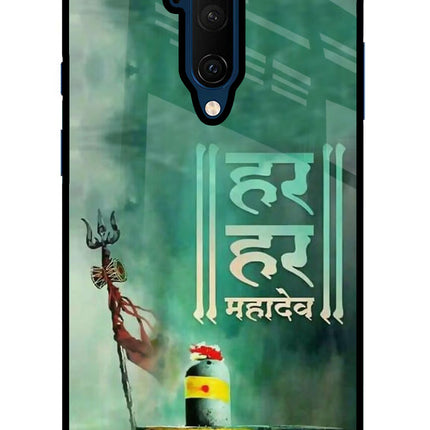 Har Har Mahadev Shivling Oneplus 7T Pro Glass Case