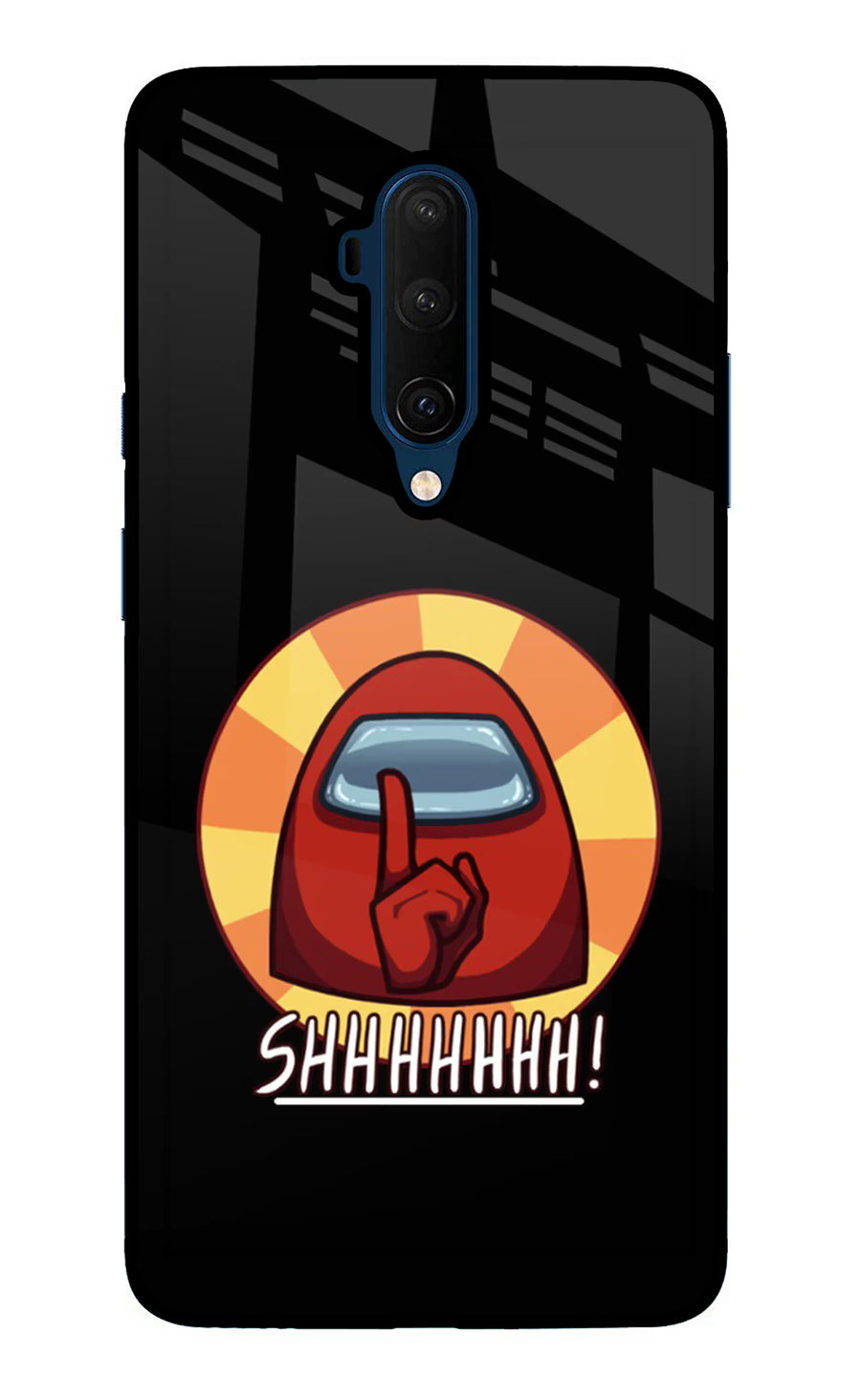 Among Us Shhh! Oneplus 7T Pro Back Cover, Glass case