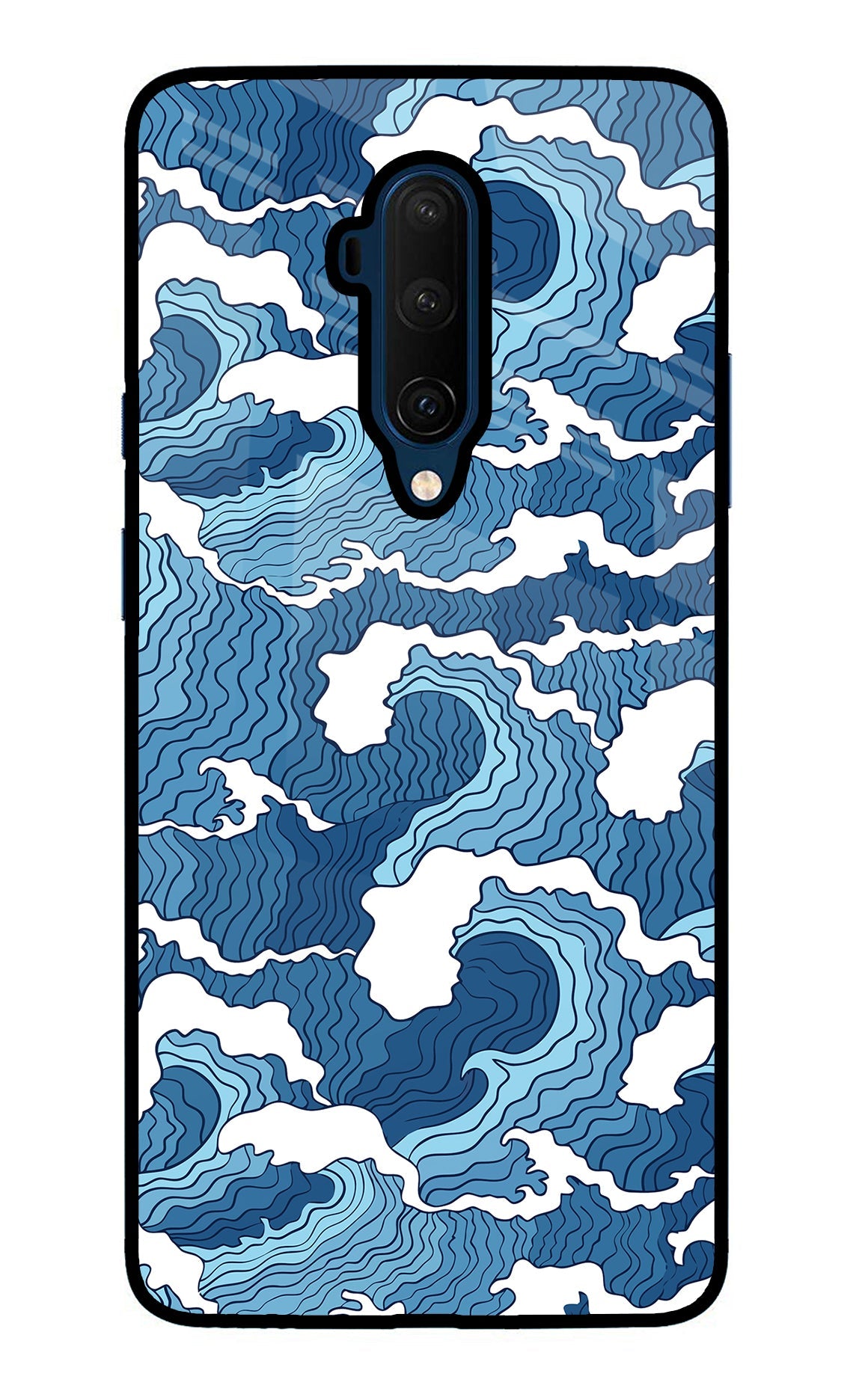 Blue Waves Oneplus 7T Pro Glass Case