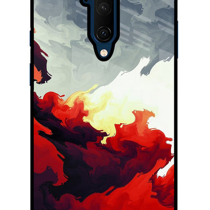 Fire Cloud Oneplus 7T Pro Glass Case