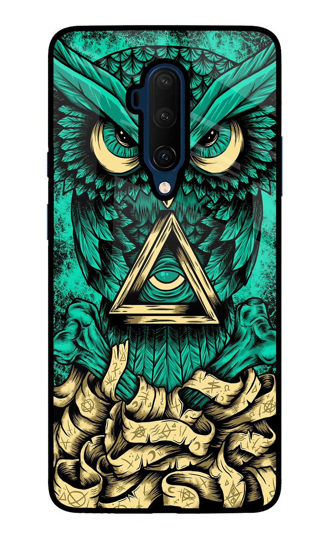 Green Owl Oneplus 7T Pro Back Cover