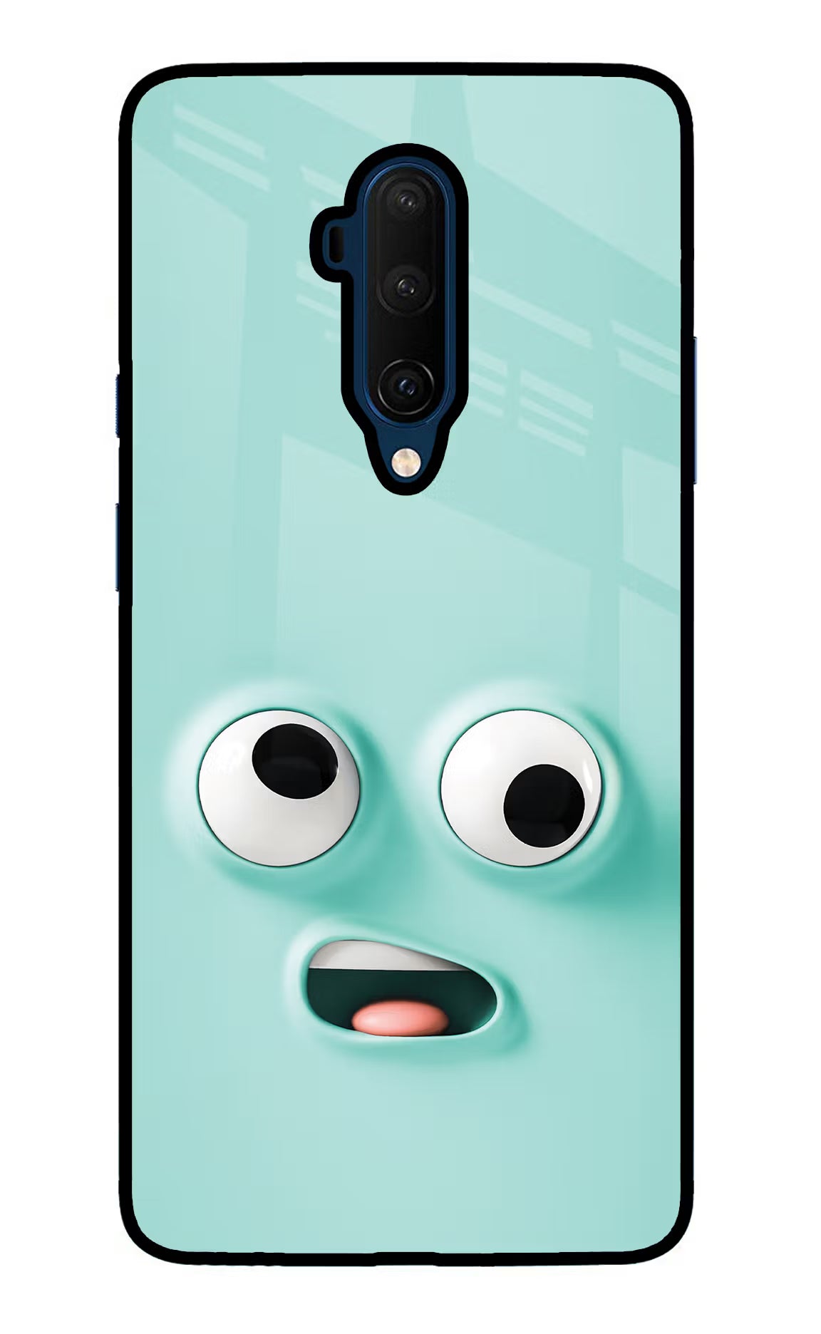 Funny Cartoon Oneplus 7T Pro Glass Case Back Cover by Casekaro
